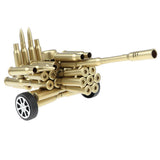 Maxbell Metal  Shell Artillery + Tank Model Metalwork Home Decor Collectibles