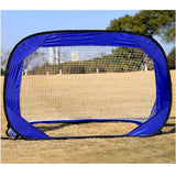 Maxbell Kids Portable Soccer Goal Mini Football Gate Outdoor Sport Training - Blue