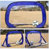 Maxbell Kids Portable Soccer Goal Mini Football Gate Outdoor Sport Training - Blue
