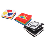 Maxbell Infant Baby Visual Development Cloth Book & Basic Life Skills Cube Set Toy