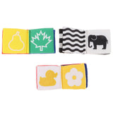 Maxbell Infant Baby Visual Development Cloth Book & Basic Life Skills Cube Set Toy