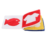 Maxbell Infant Baby Visual Development Cloth Book & Basic Life Skills Cube Set Toy