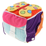 Maxbell Infant Baby Visual Development Cloth Book & Basic Life Skills Cube Set Toy