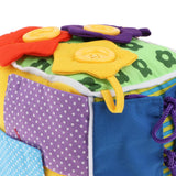 Maxbell Infant Baby Visual Development Cloth Book & Basic Life Skills Cube Set Toy