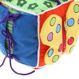 Maxbell Infant Baby Visual Development Cloth Book & Basic Life Skills Cube Set Toy