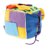 Maxbell Infant Baby Visual Development Cloth Book & Basic Life Skills Cube Set Toy