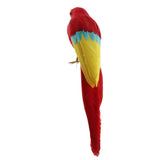 Maxbell Maxbell Simulation Artificial Feathered Parrot Bird Animal Model Toy Home Decor C