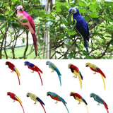 Maxbell Maxbell Simulation Artificial Feathered Parrot Bird Animal Model Toy Home Decor C