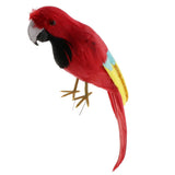 Maxbell Maxbell Simulation Artificial Feathered Parrot Bird Animal Model Toy Home Decor C