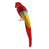 Maxbell Maxbell Simulation Artificial Feathered Parrot Bird Animal Model Toy Home Decor C