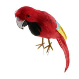 Maxbell Maxbell Simulation Artificial Feathered Parrot Bird Animal Model Toy Home Decor C