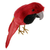 Maxbell Maxbell Simulation Artificial Feathered Parrot Bird Animal Model Toy Home Decor C