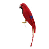 Maxbell Maxbell Simulation Artificial Feathered Parrot Bird Animal Model Toy Home Decor B