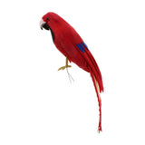 Maxbell Maxbell Simulation Artificial Feathered Parrot Bird Animal Model Toy Home Decor B