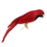 Maxbell Maxbell Simulation Artificial Feathered Parrot Bird Animal Model Toy Home Decor B