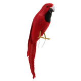 Maxbell Maxbell Simulation Artificial Feathered Parrot Bird Animal Model Toy Home Decor B