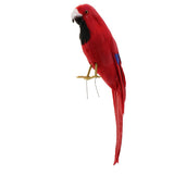 Maxbell Maxbell Simulation Artificial Feathered Parrot Bird Animal Model Toy Home Decor B