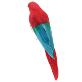 Maxbell Maxbell Simulation Artificial Feathered Parrot Bird Animal Model Toy Home Decor F