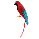 Maxbell Maxbell Simulation Artificial Feathered Parrot Bird Animal Model Toy Home Decor F