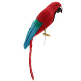 Maxbell Maxbell Simulation Artificial Feathered Parrot Bird Animal Model Toy Home Decor F