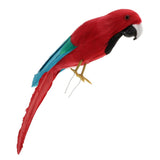 Maxbell Maxbell Simulation Artificial Feathered Parrot Bird Animal Model Toy Home Decor F