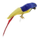 Maxbell Maxbell Simulation Artificial Feathered Parrot Bird Animal Model Toy Home Decor G