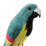 Maxbell Maxbell Simulation Artificial Feathered Parrot Bird Animal Model Toy Home Decor I