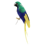 Maxbell Maxbell Simulation Artificial Feathered Parrot Bird Animal Model Toy Home Decor L