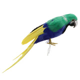 Maxbell Maxbell Simulation Artificial Feathered Parrot Bird Animal Model Toy Home Decor L