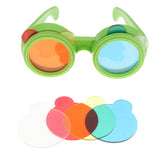 Maxbell 2 set Trichromatic Glasses Optical Science Experiment Physics Education Toy