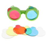 Maxbell 2 set Trichromatic Glasses Optical Science Experiment Physics Education Toy