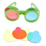 Maxbell 2 set Trichromatic Glasses Optical Science Experiment Physics Education Toy