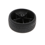 Maxbell 8pcs 1: 10 Drift Car Racing Car 5 Spoke Black Wheel Rims & Rubber Tires 48mm