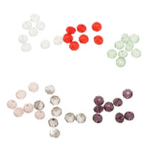 Maxbell Maxbell 500pcs Mixed Colors 6mm Crystal Glass Rondelle Faceted Loose Spacer Beads