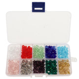 Maxbell Maxbell 500pcs Mixed Colors 6mm Crystal Glass Rondelle Faceted Loose Spacer Beads