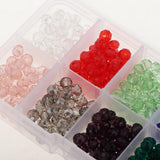 Maxbell Maxbell 500pcs Mixed Colors 6mm Crystal Glass Rondelle Faceted Loose Spacer Beads