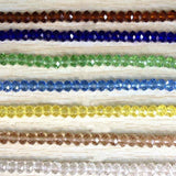 Maxbell Maxbell 500pcs Mixed Colors 6mm Crystal Glass Rondelle Faceted Loose Spacer Beads