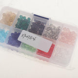 Maxbell Maxbell 500pcs Mixed Colors 6mm Crystal Glass Rondelle Faceted Loose Spacer Beads