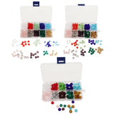 Maxbell Maxbell 500pcs Mixed Colors 6mm Crystal Glass Rondelle Faceted Loose Spacer Beads