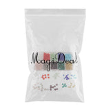 Maxbell Maxbell 500pcs Mixed Colors 6mm Crystal Glass Rondelle Faceted Loose Spacer Beads