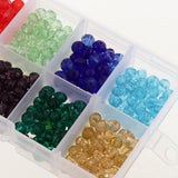 Maxbell Maxbell 500pcs Mixed Colors 6mm Crystal Glass Rondelle Faceted Loose Spacer Beads