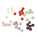 Maxbell Maxbell 300pcs Mixed Colors 8mm Crystal Glass Rondelle Faceted Loose Spacer Beads