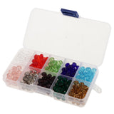 Maxbell Maxbell 300pcs Mixed Colors 8mm Crystal Glass Rondelle Faceted Loose Spacer Beads