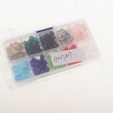 Maxbell Maxbell 300pcs Mixed Colors 8mm Crystal Glass Rondelle Faceted Loose Spacer Beads