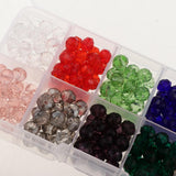 Maxbell Maxbell 300pcs Mixed Colors 8mm Crystal Glass Rondelle Faceted Loose Spacer Beads