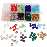 Maxbell Maxbell 300pcs Mixed Colors 8mm Crystal Glass Rondelle Faceted Loose Spacer Beads