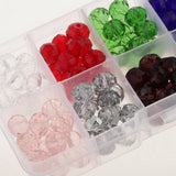 Maxbell Maxbell 150pcs Mixed Colors 10mm Crystal Glass Rondelle Faceted Loose Spacer Beads