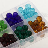 Maxbell Maxbell 150pcs Mixed Colors 10mm Crystal Glass Rondelle Faceted Loose Spacer Beads