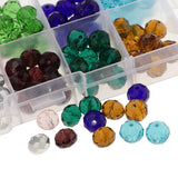 Maxbell Maxbell 150pcs Mixed Colors 10mm Crystal Glass Rondelle Faceted Loose Spacer Beads