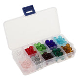 Maxbell Maxbell 150pcs Mixed Colors 10mm Crystal Glass Rondelle Faceted Loose Spacer Beads